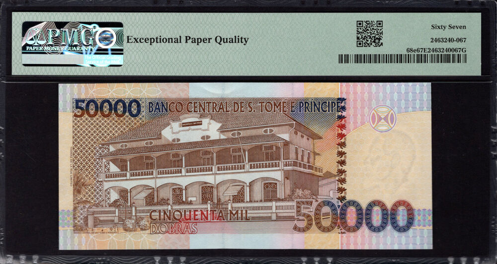 Sao Tome and Principe - 50.000 Dobras 2013 - Pick # 68e - PMG 67 EPQ