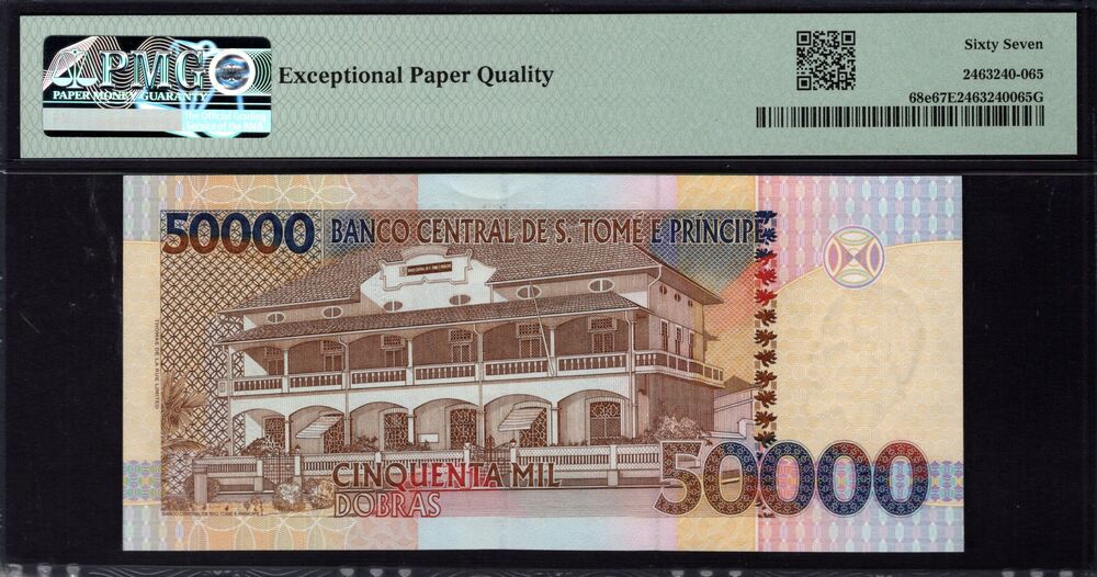 Sao Tome and Principe - 50.000 Dobras 2013 - Pick # 68e - PMG 67 EPQ