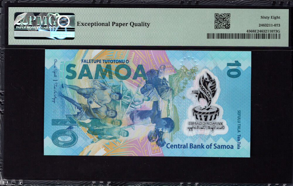 Samoa - 10 Tala 2019 - Pick # 45 - PMG 68 EPQ