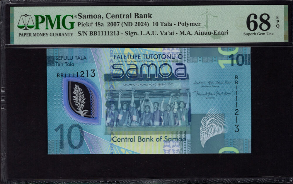 Samoa - 10 Tala 2007 - Pick # 48a - PMG 68 EPQ