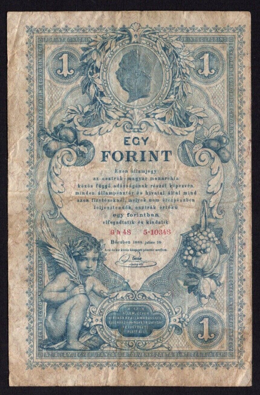 Austria - 1 Gulden 1888 - Pick # A156 - VG/Fine