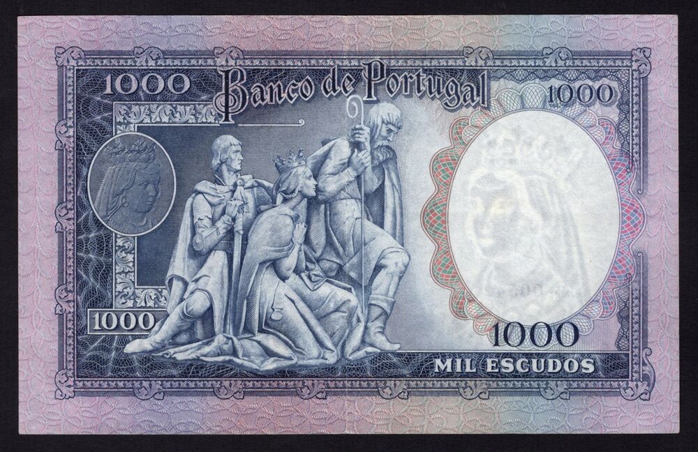 Portugal - 1000 Escudos 1961 - Pick # 166 - aXF