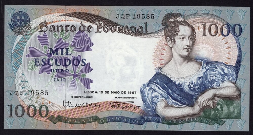 Portugal - 1000 Escudos 1967 - Pick # 172a - UNC