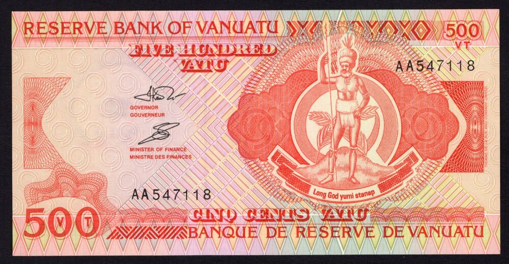 Vanuatu - 500 Vatu 1993 - Pick # 5a - UNC