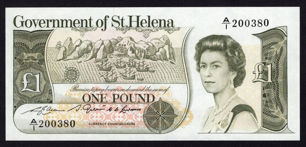 Saint Helena - 1 Pound 1981 - Pick # 9 - Correct spelling, small size - UNC