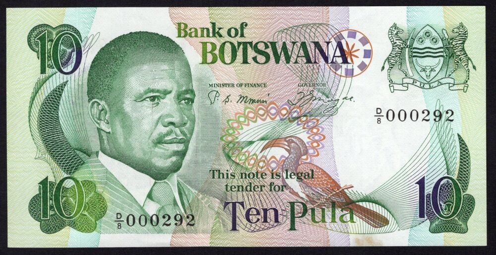 Botswana - 10 Pula 1982 - Pick # 9a - UNC
