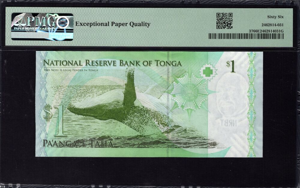 Tonga - 1 Pa'anga 2009 - Pick # 37 - PMG 66 EPQ