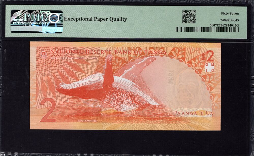 Tonga - 2 Pa'anga 2023 - Pick # 50 - PMG 67 EPQ