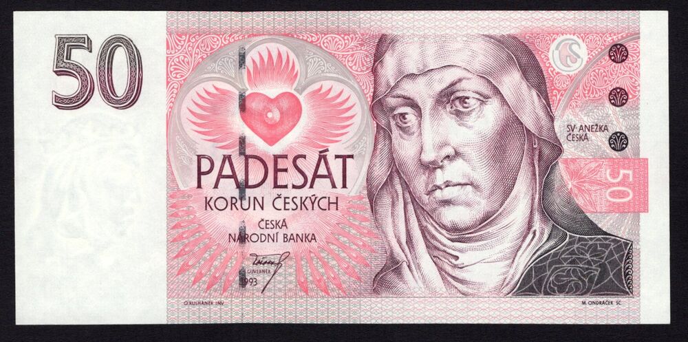 Czechia - 50 Korun 1993 - Pick # 4 - UNC