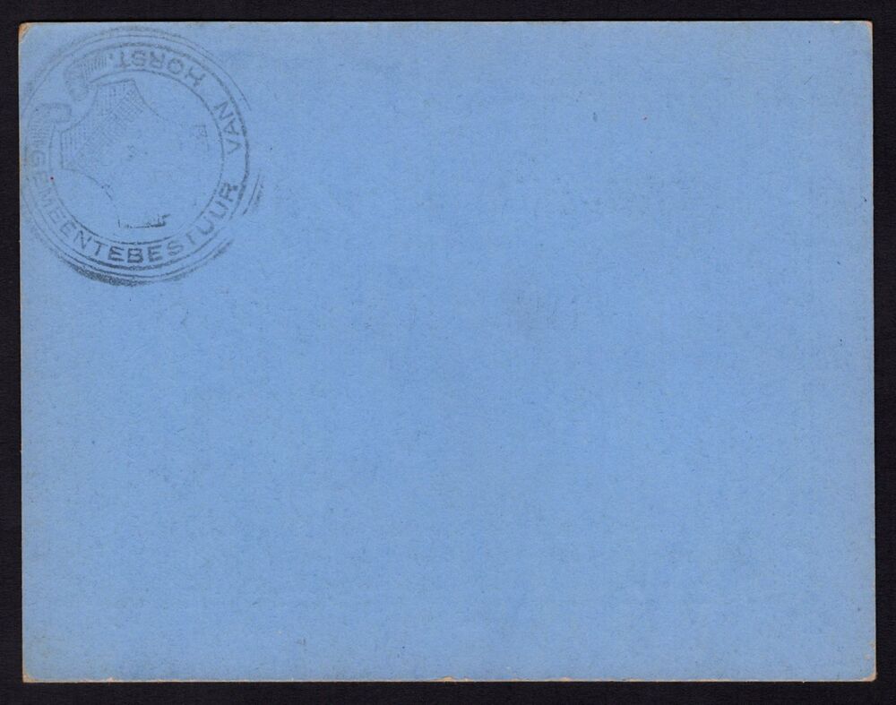 Netherlands - Horst, 2.50 Gulden 1915 - Pick # NL - XF