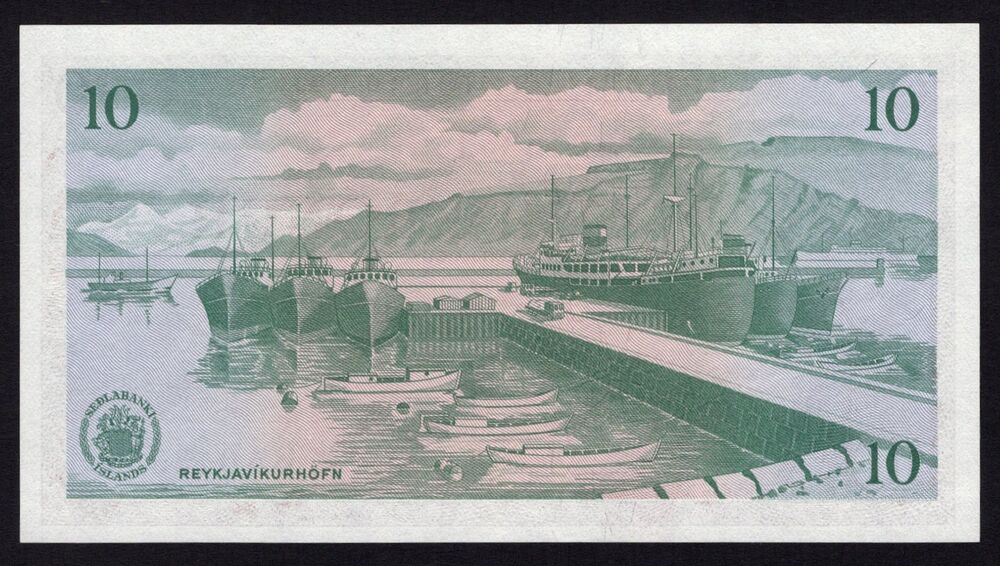 Iceland - 10 Kronur 1961 - Pick # 42 - UNC