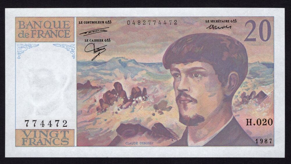 France - 20 Francs 1987 - Pick # 151b - UNC