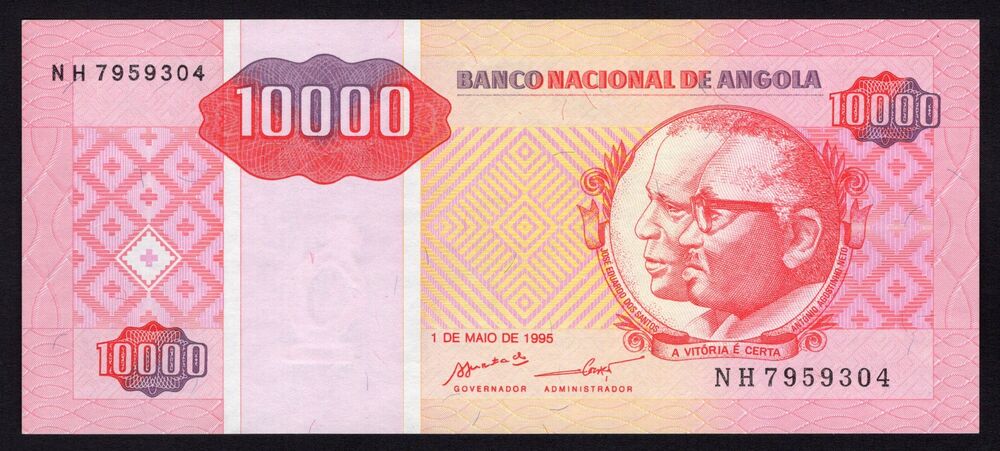Angola - 10.000 Kwanzas Reajustados 1995 - Pick # 137 - UNC