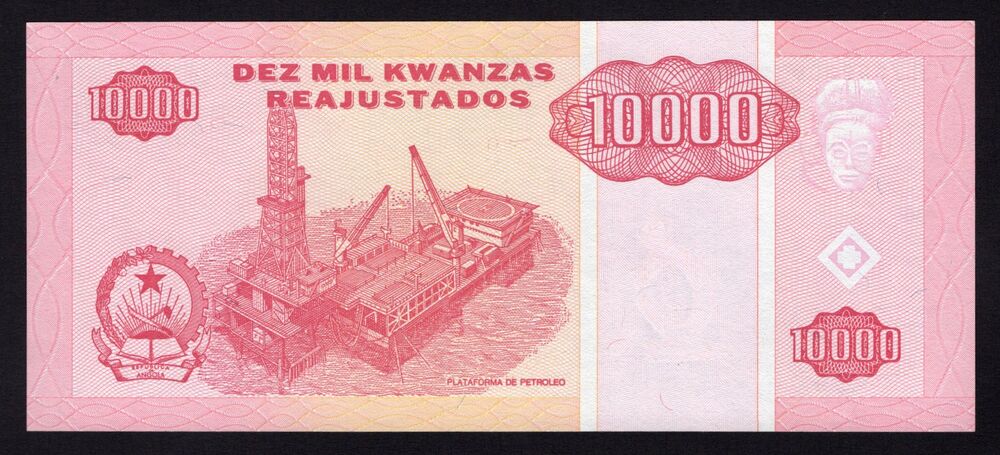 Angola - 10.000 Kwanzas Reajustados 1995 - Pick # 137 - UNC