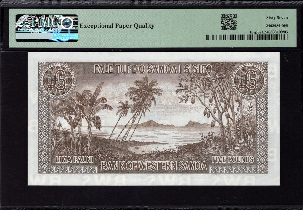 Western Samoa - 5 Pounds 2020 - Pick # 15rp - PMG 67 EPQ