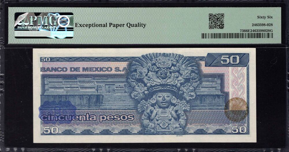Mexico - 50 Pesos 1981 - Pick # 73 - PMG 66 EPQ